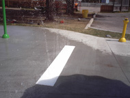 Plaque au sol avec jets dansant